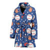 Softball Print Pattern Print Women Long Robe-grizzshop