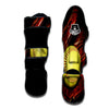 Softball Yellow Print Muay Thai Shin Guards-grizzshop