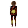 Softball Yellow Print Women's Pajamas-grizzshop