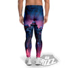 Soldiers Cyberpunk Print Men's Leggings-grizzshop