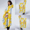 Somoyed Dog Pattern Print Hooded Blanket-grizzshop