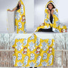 Somoyed Dog Pattern Print Hooded Blanket-grizzshop