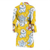 Somoyed Dog Pattern Print Men Long Robe-grizzshop