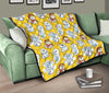 Somoyed Dog Pattern Print Quilt-grizzshop