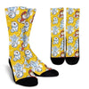 Somoyed Dog Pattern Print Unisex Crew Socks-grizzshop