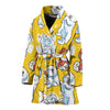 Somoyed Dog Pattern Print Women Long Robe-grizzshop