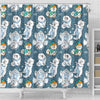 Somoyed Dog Print Pattern Bathroom Shower Curtain-grizzshop