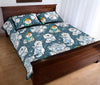 Somoyed Dog Print Pattern Bed Set Quilt-grizzshop