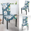 Somoyed Dog Print Pattern Chair Cover-grizzshop