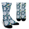 Somoyed Dog Print Pattern Unisex Crew Socks-grizzshop