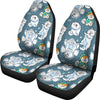 Somoyed Dog Print Pattern Universal Fit Car Seat Covers-grizzshop