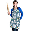 Somoyed Dog Print Pattern Women's Apron-grizzshop