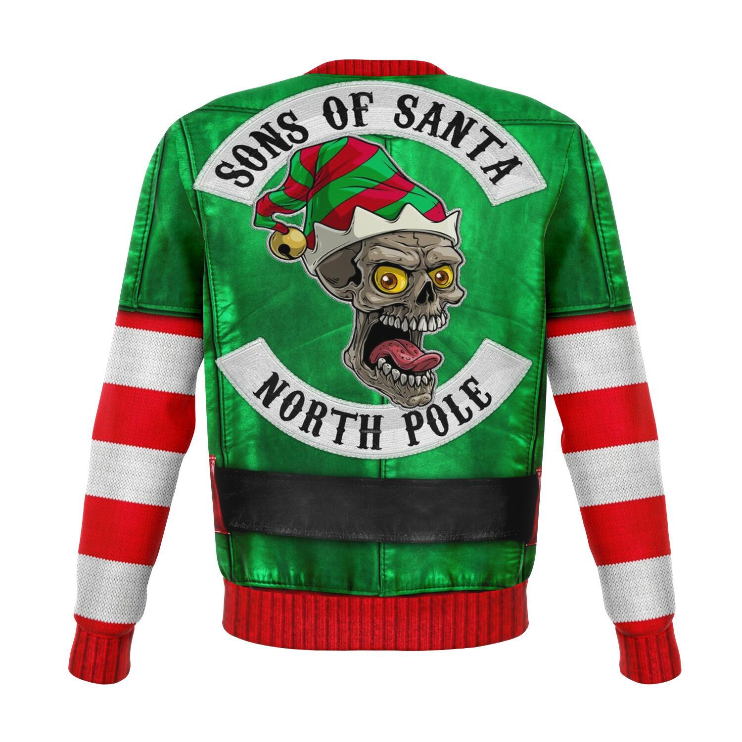 Son Of Santa North Pole Christmas Ugly Sweater-grizzshop