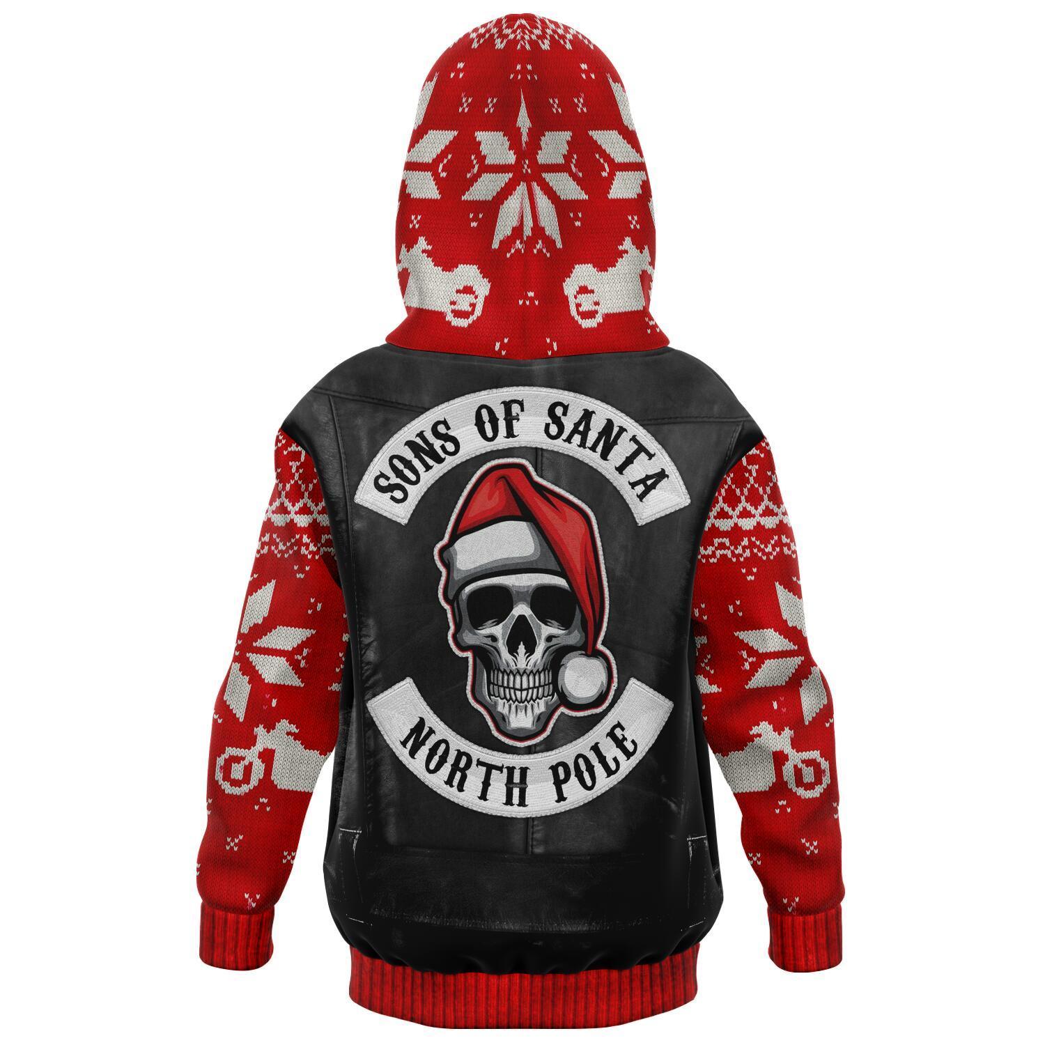 Son Of Santa North Pole V1 Christmas Pullover Hoodie-grizzshop