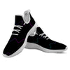 Sound Wave Teal And Purple Black Print White Athletic Shoes-grizzshop