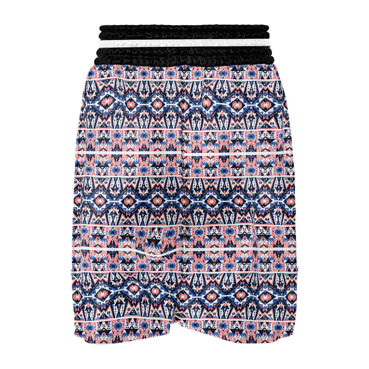 Southwestern Blue And Pink Print Pattern Boxing Shorts-grizzshop