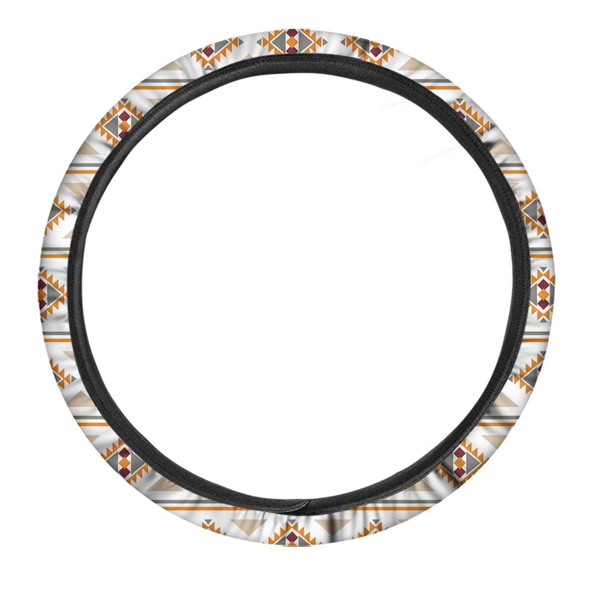 Southwestern Native Print Pattern Car Steering Wheel Cover-grizzshop