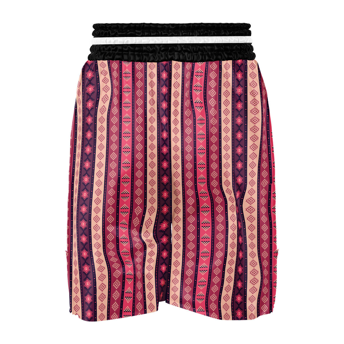 Southwestern Purple And Pink Print Pattern Boxing Shorts-grizzshop