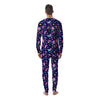 Space Astronaut 8 Bit Print Pattern Men's Pajamas-grizzshop