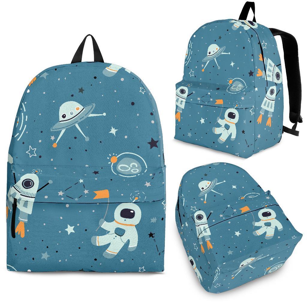 Space Astronaut Pattern Print Backpack-grizzshop