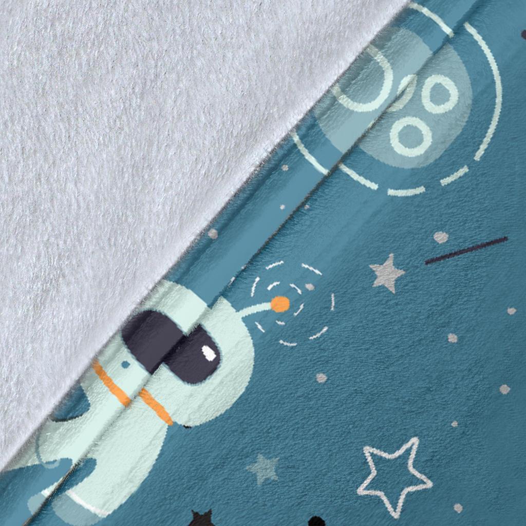 Space Astronaut Pattern Print Blanket-grizzshop