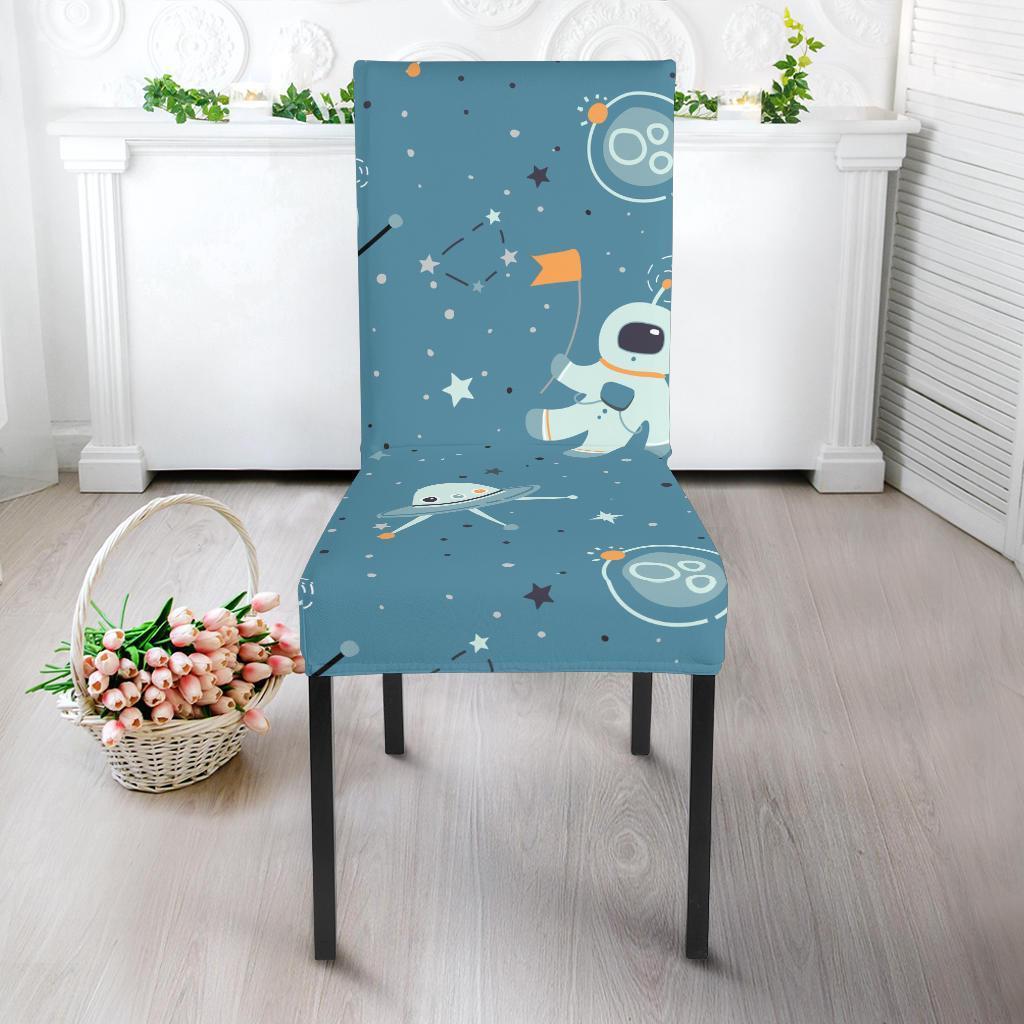 Space Astronaut Pattern Print Chair Cover-grizzshop