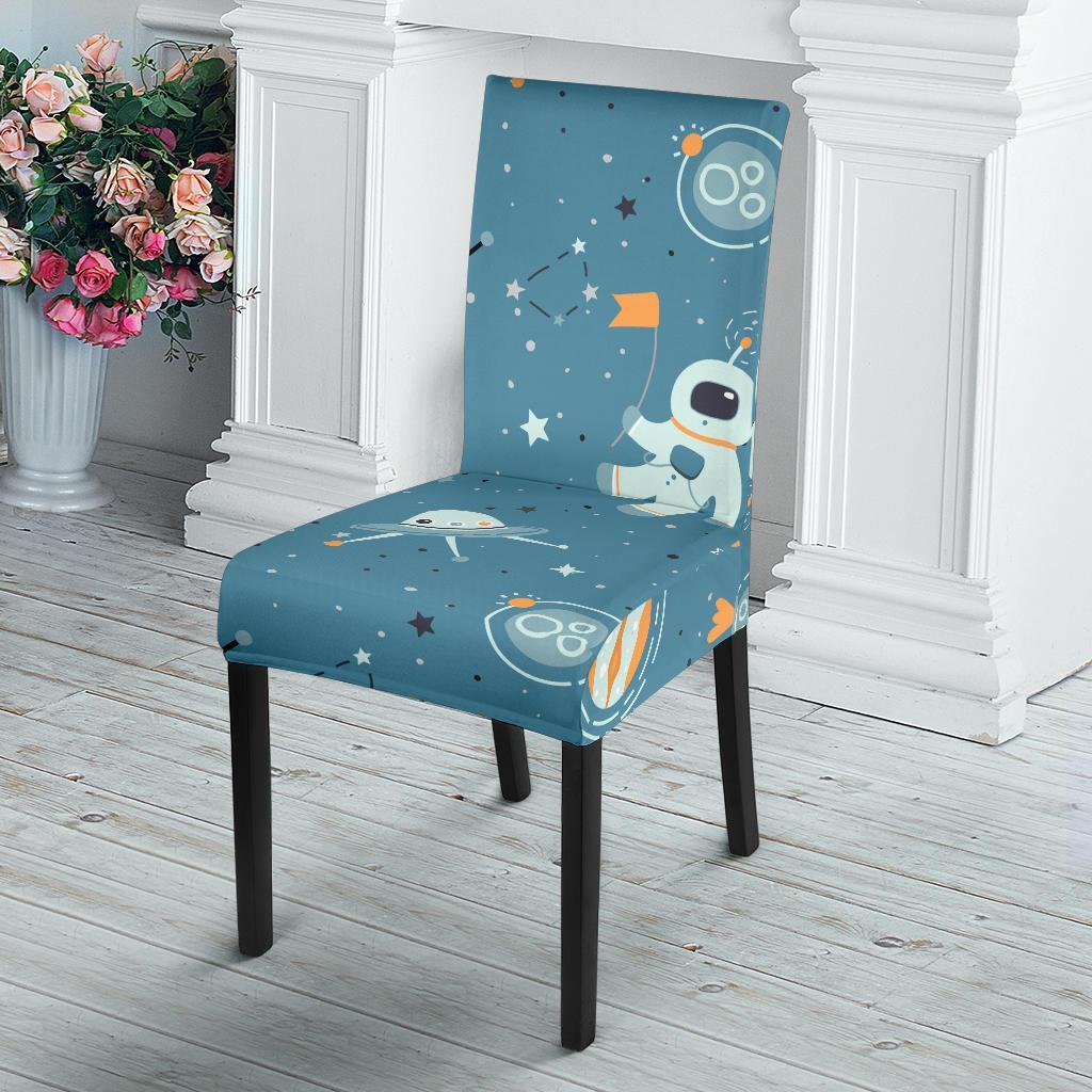 Space Astronaut Pattern Print Chair Cover-grizzshop