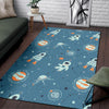 Space Astronaut Pattern Print Floor Mat-grizzshop