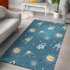 Space Astronaut Pattern Print Floor Mat-grizzshop