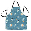 Space Astronaut Pattern Print Men's Apron-grizzshop