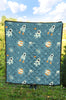 Space Astronaut Pattern Print Quilt-grizzshop