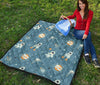 Space Astronaut Pattern Print Quilt-grizzshop