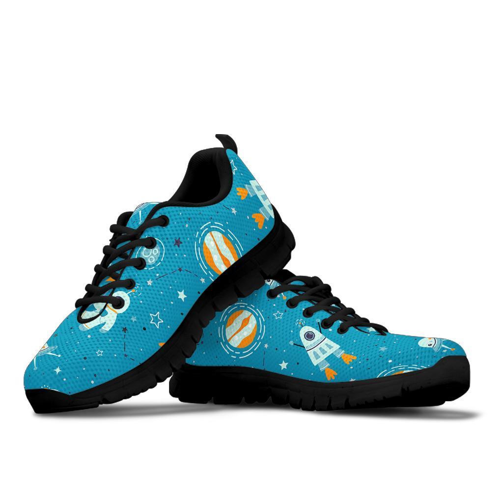 Space Astronaut Pattern Print Sneaker Shoes For Men Women-grizzshop