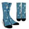 Space Astronaut Pattern Print Unisex Crew Socks-grizzshop