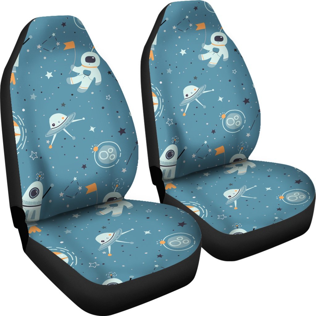 Space Astronaut Pattern Print Universal Fit Car Seat Covers-grizzshop