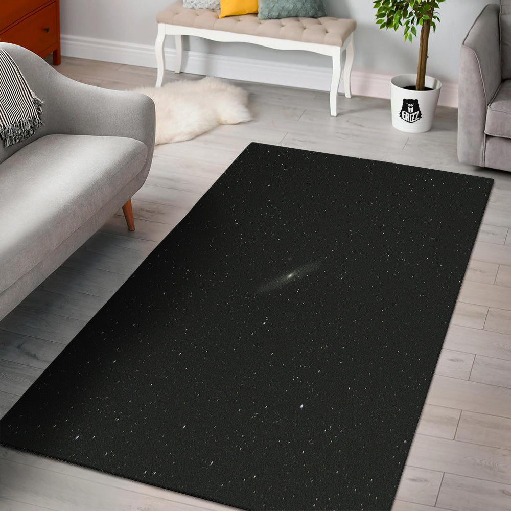 Space Black Print Floor Mat-grizzshop