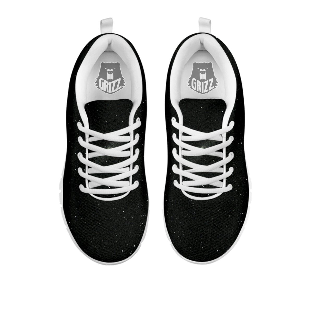 Space Black Print White Sneaker-grizzshop