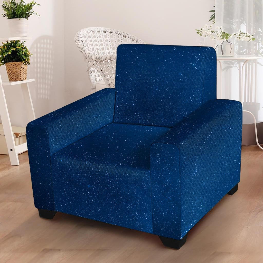 Space Blue Galaxy Armchair Cover-grizzshop