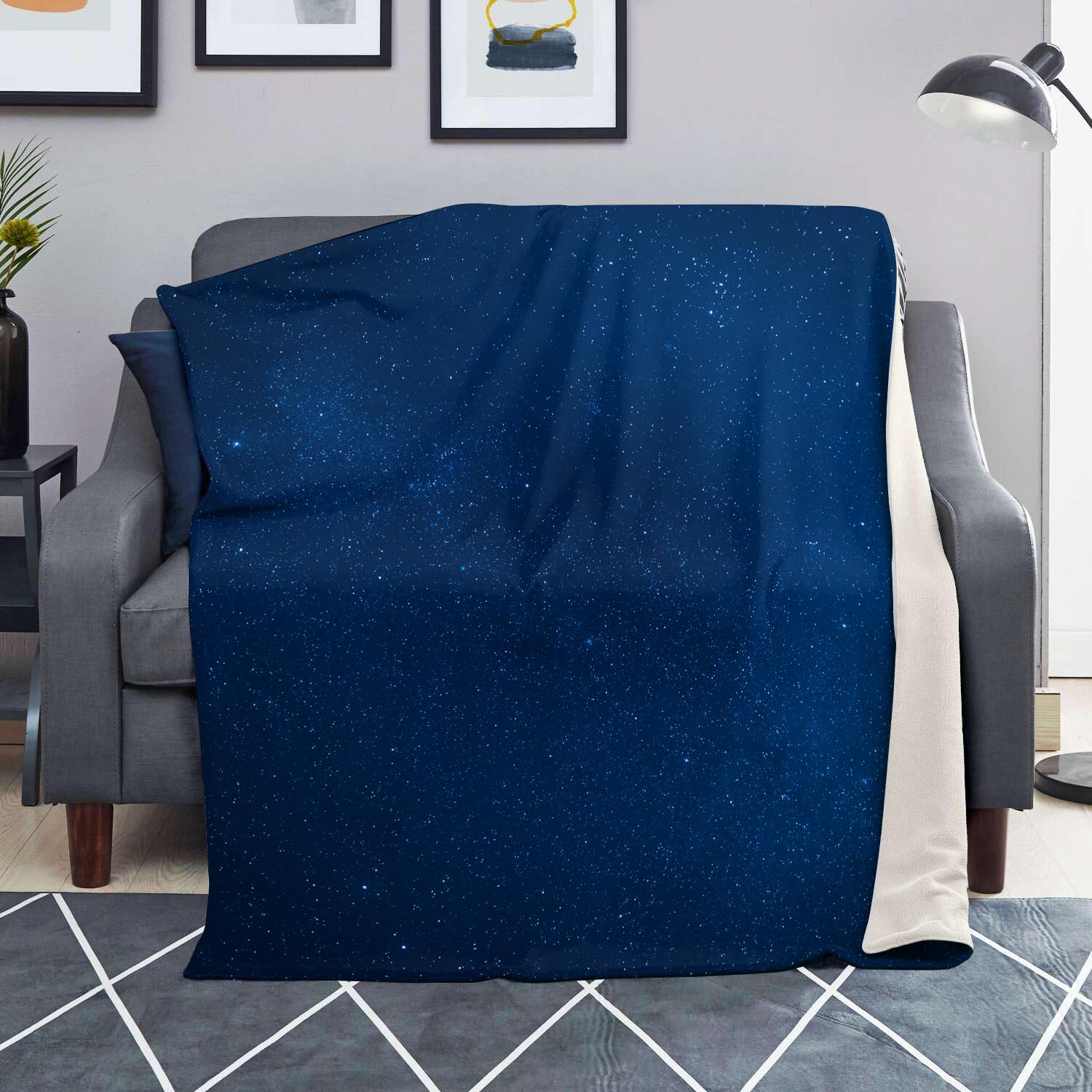 Space Blue Galaxy Blanket-grizzshop