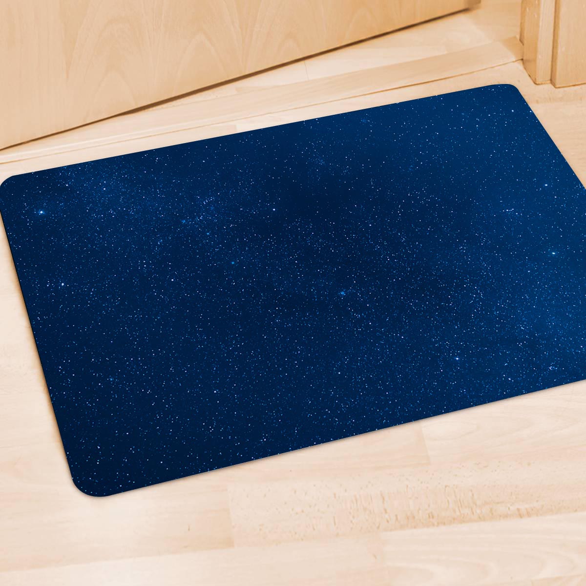 Space Blue Galaxy Door Mat-grizzshop