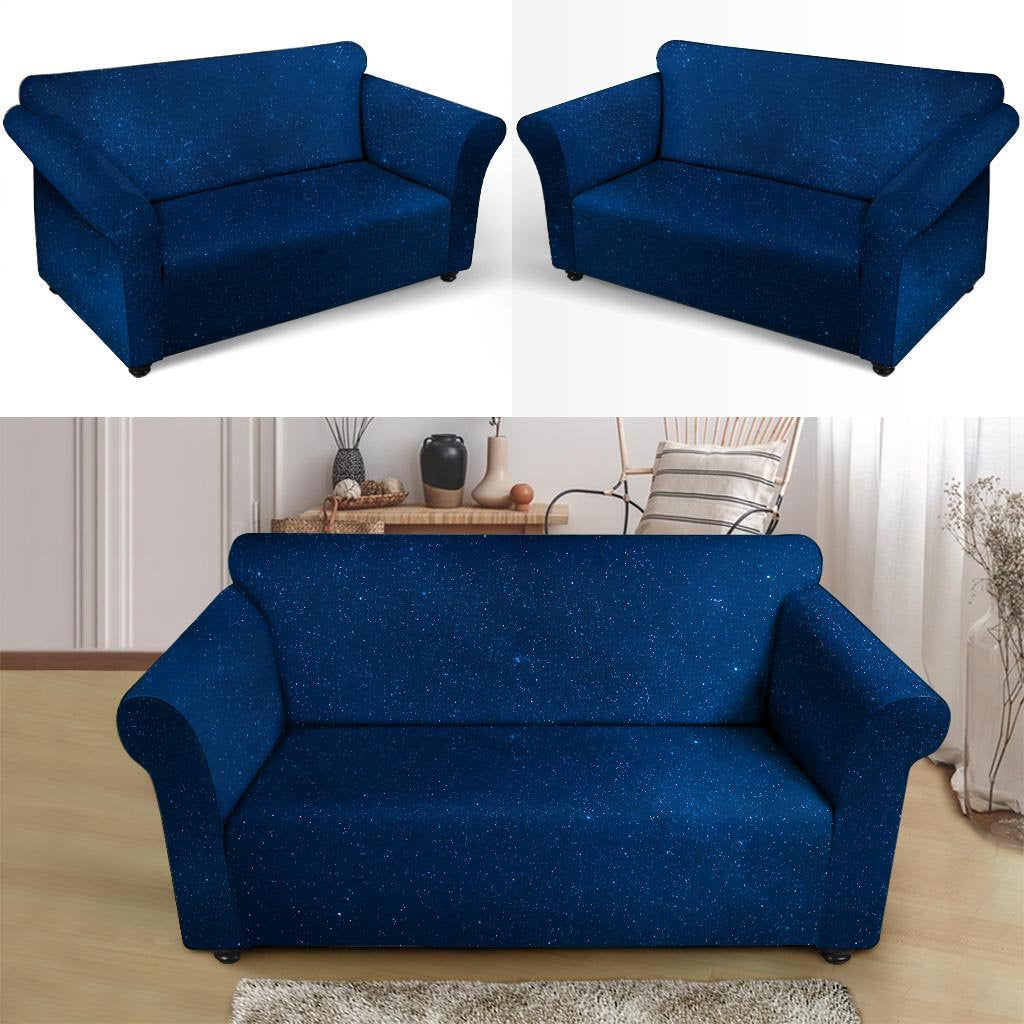 Space Blue Galaxy Loveseat Cover-grizzshop