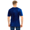 Space Blue Galaxy Men T Shirt-grizzshop