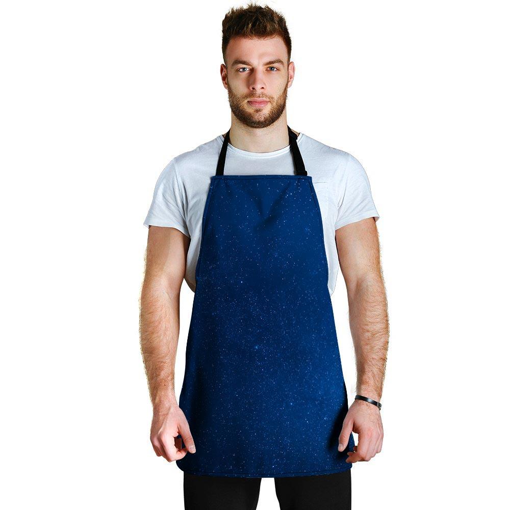 Space Blue Galaxy Men's Apron-grizzshop