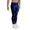 Space Blue Galaxy Men's Leggings-grizzshop