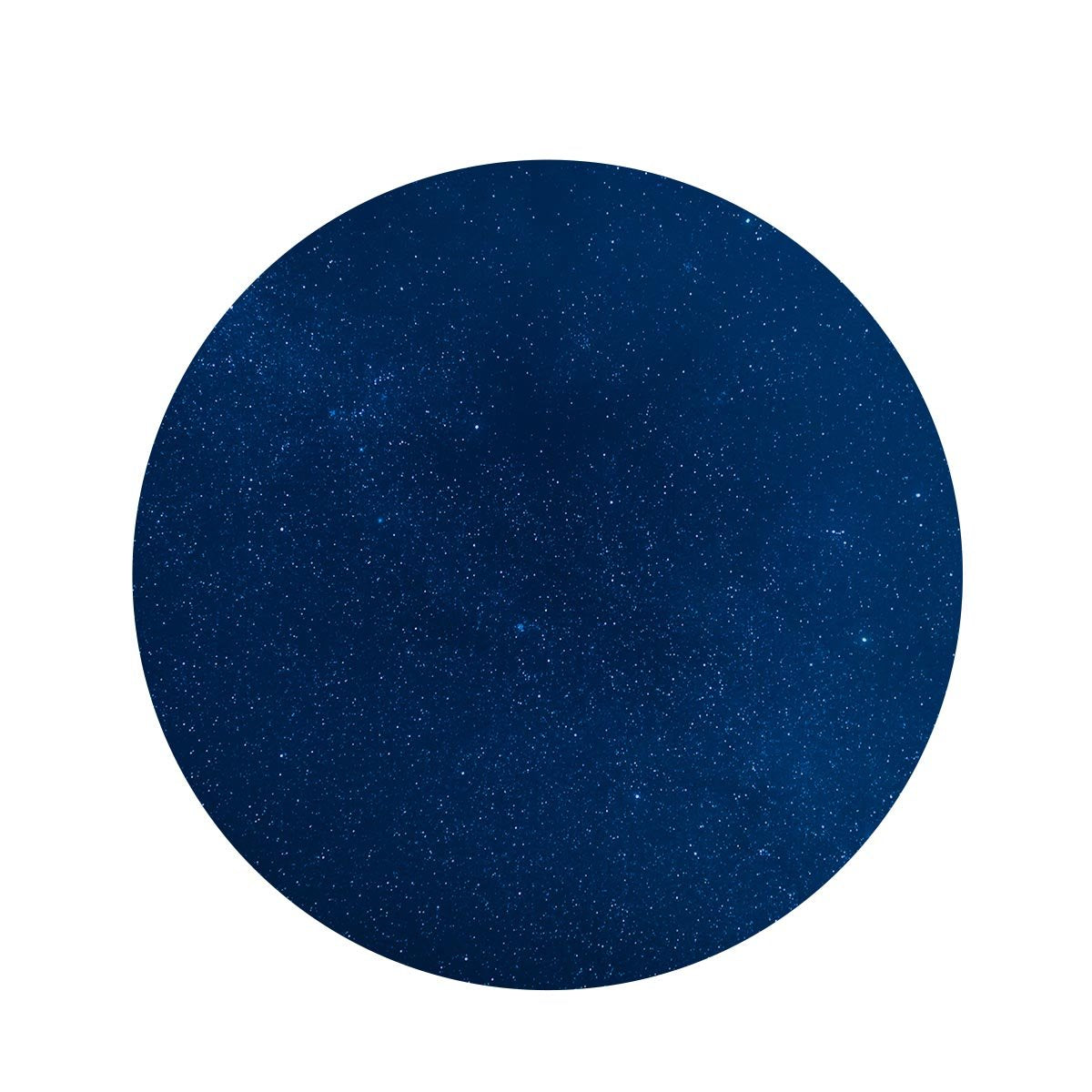 Space Blue Galaxy Round Rug-grizzshop