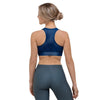 Space Blue Galaxy Sports Bra-grizzshop