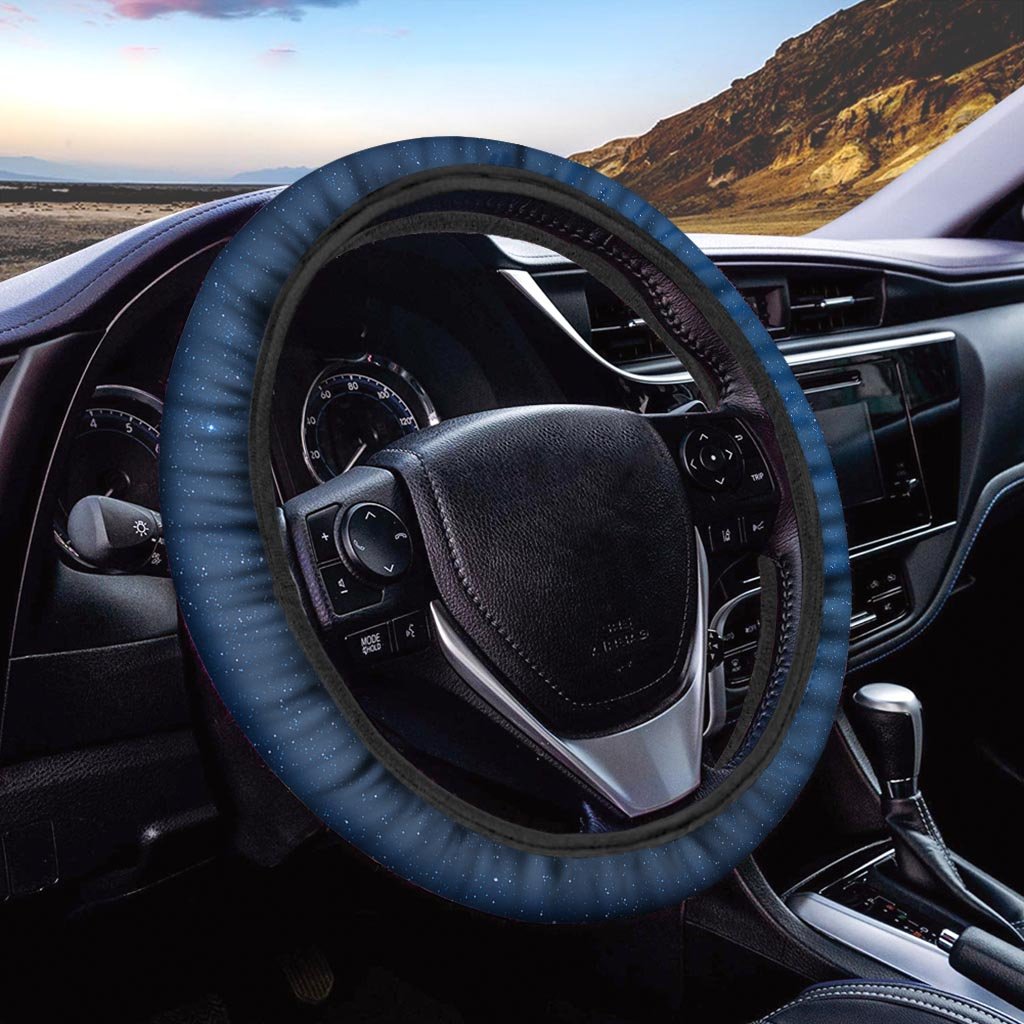 Space Blue Galaxy Steering Wheel Cover-grizzshop