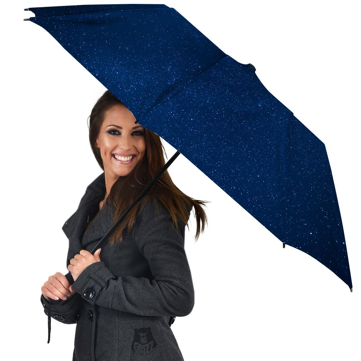 Space Blue Galaxy Umbrella-grizzshop