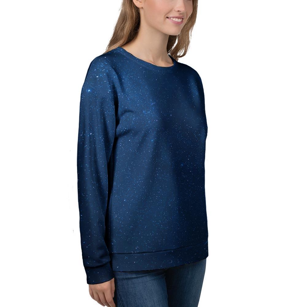 Space Blue Galaxy Women's Sweatshirt-grizzshop