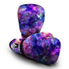 Space Blue Starfield Purple Galaxy Print Boxing Gloves-grizzshop